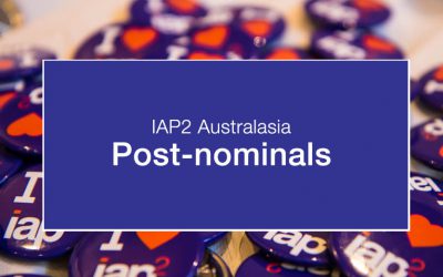 IAP2 Australasia post-nominals are here