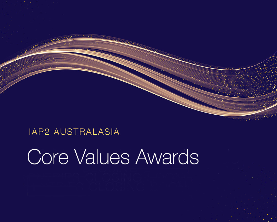 IAP2 Australasia Core Values Awards