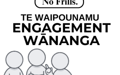 Te Waipounamu Engagement Wānanga | No Frills